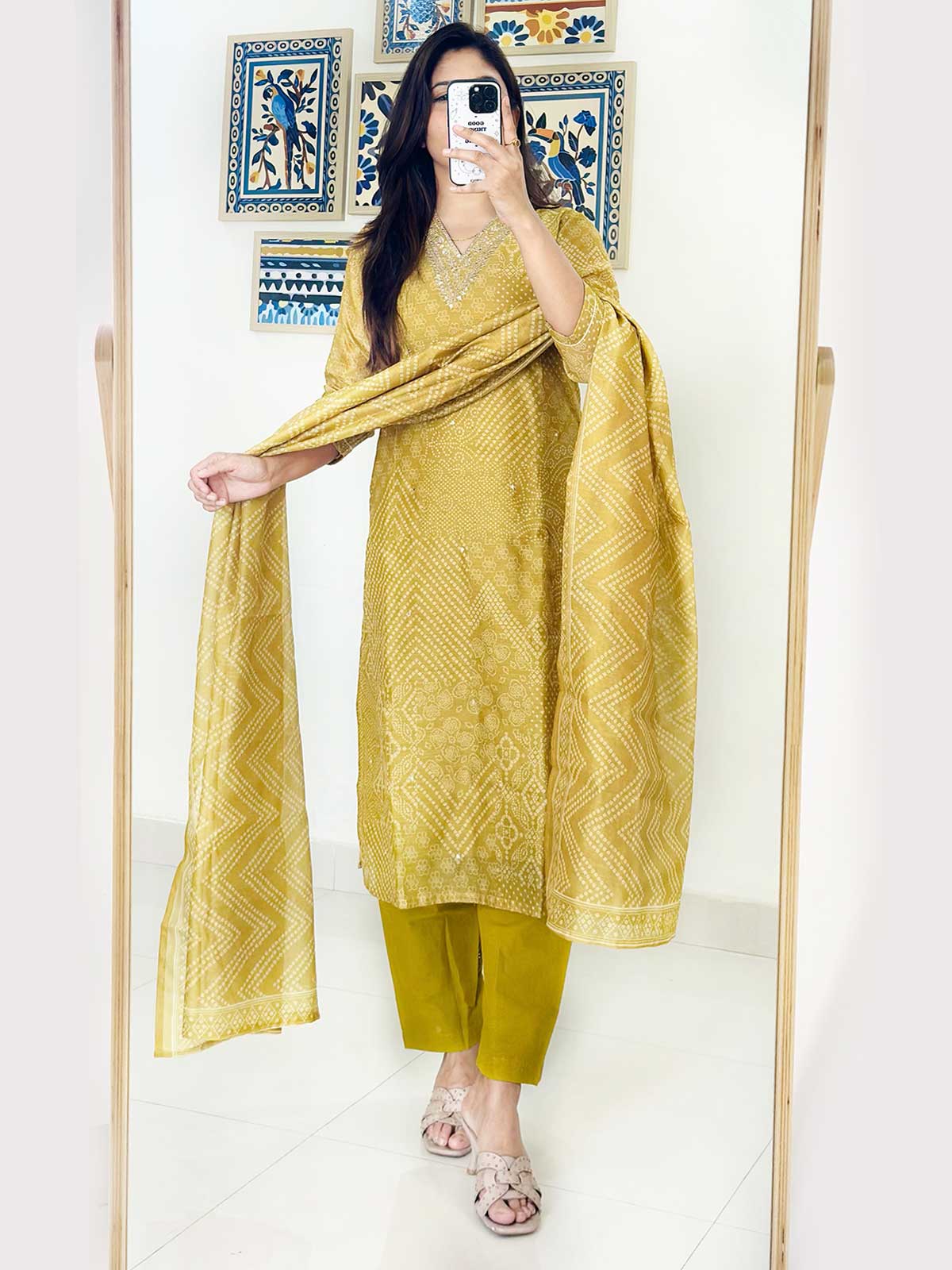 Chanderi Charm Suit