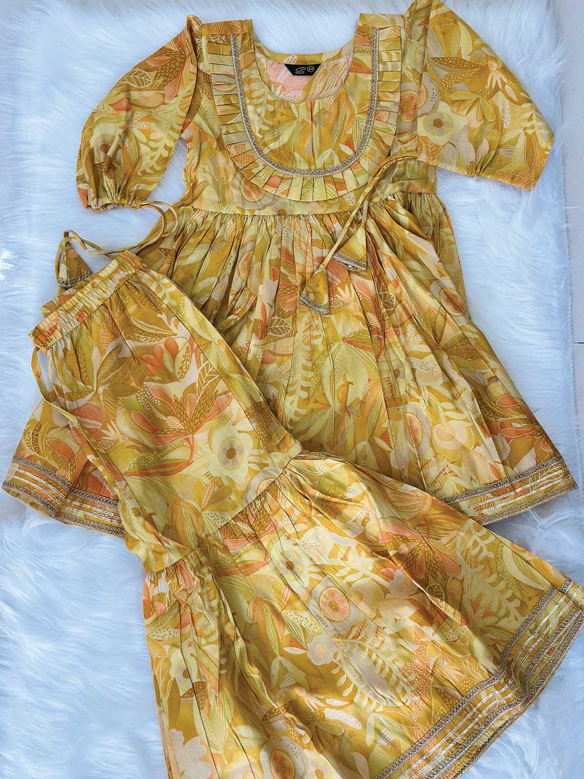 Mishti Sharara Set (Yellow)