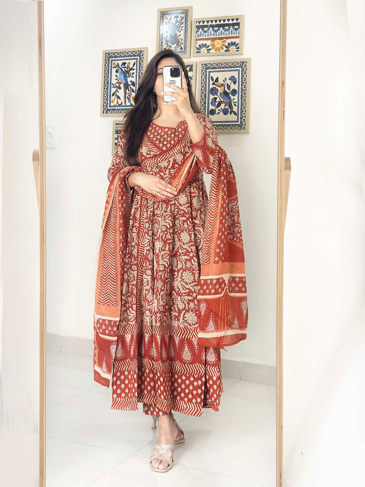 Royal Bagru Anarkali