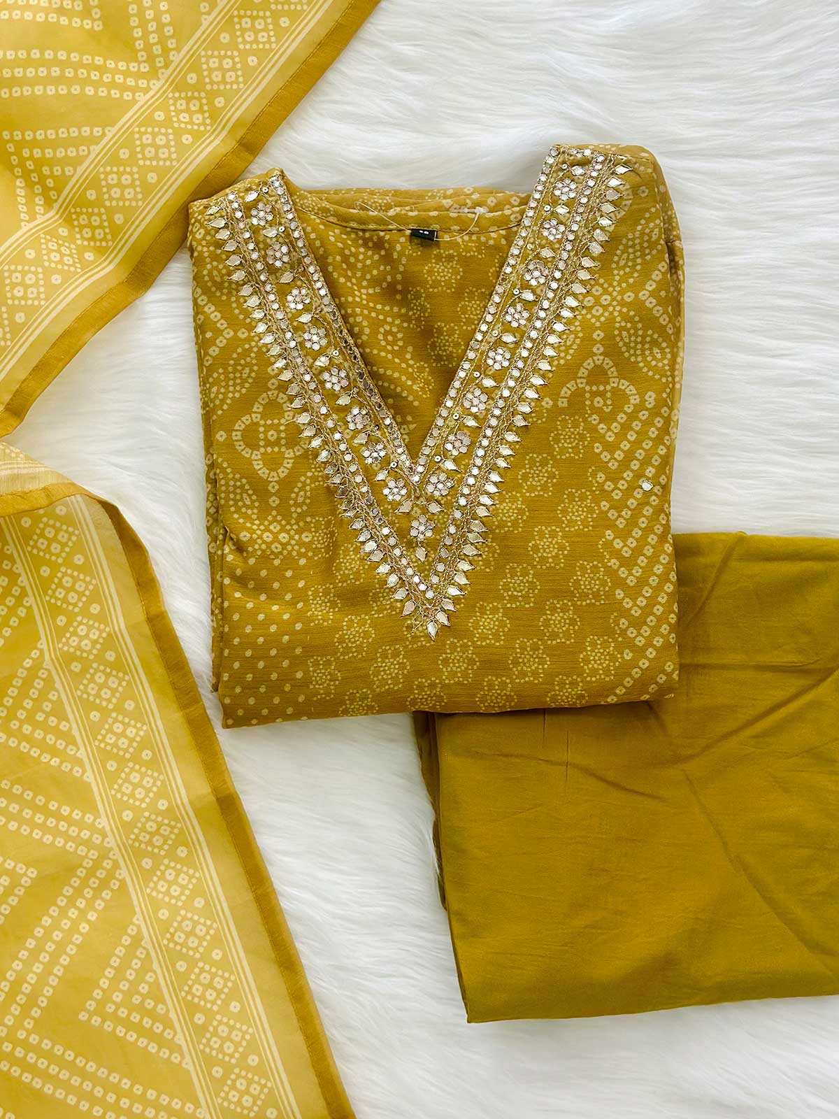 Chanderi Charm Suit