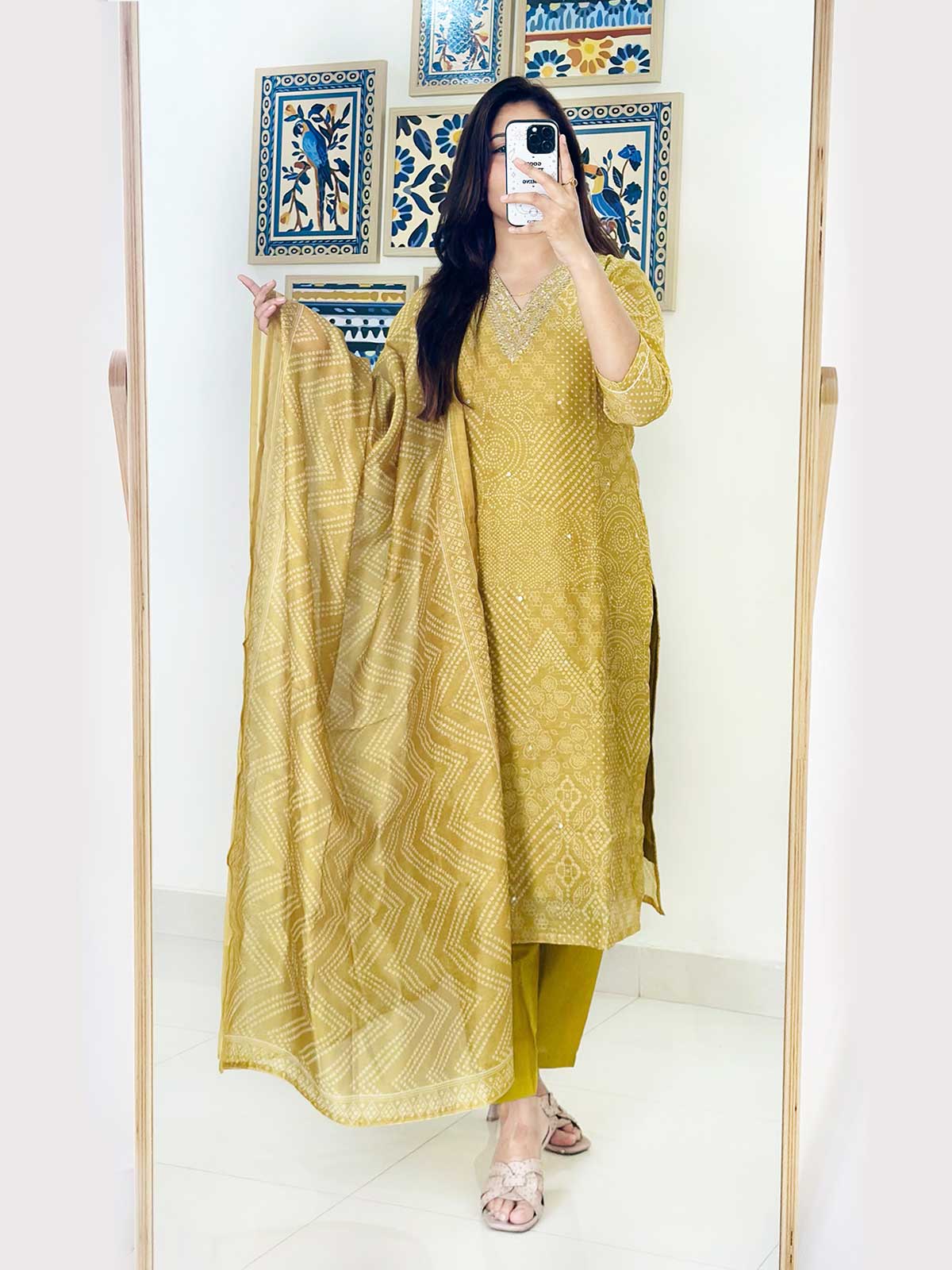 Chanderi Charm Suit