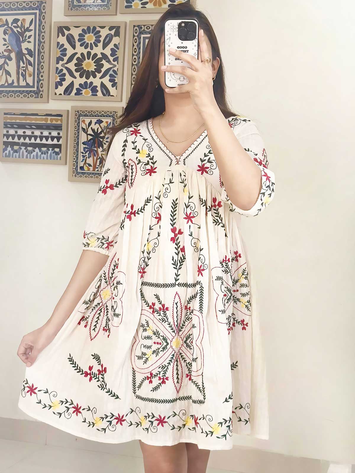 Ethereal Bloom Dress- Multi-Coloured