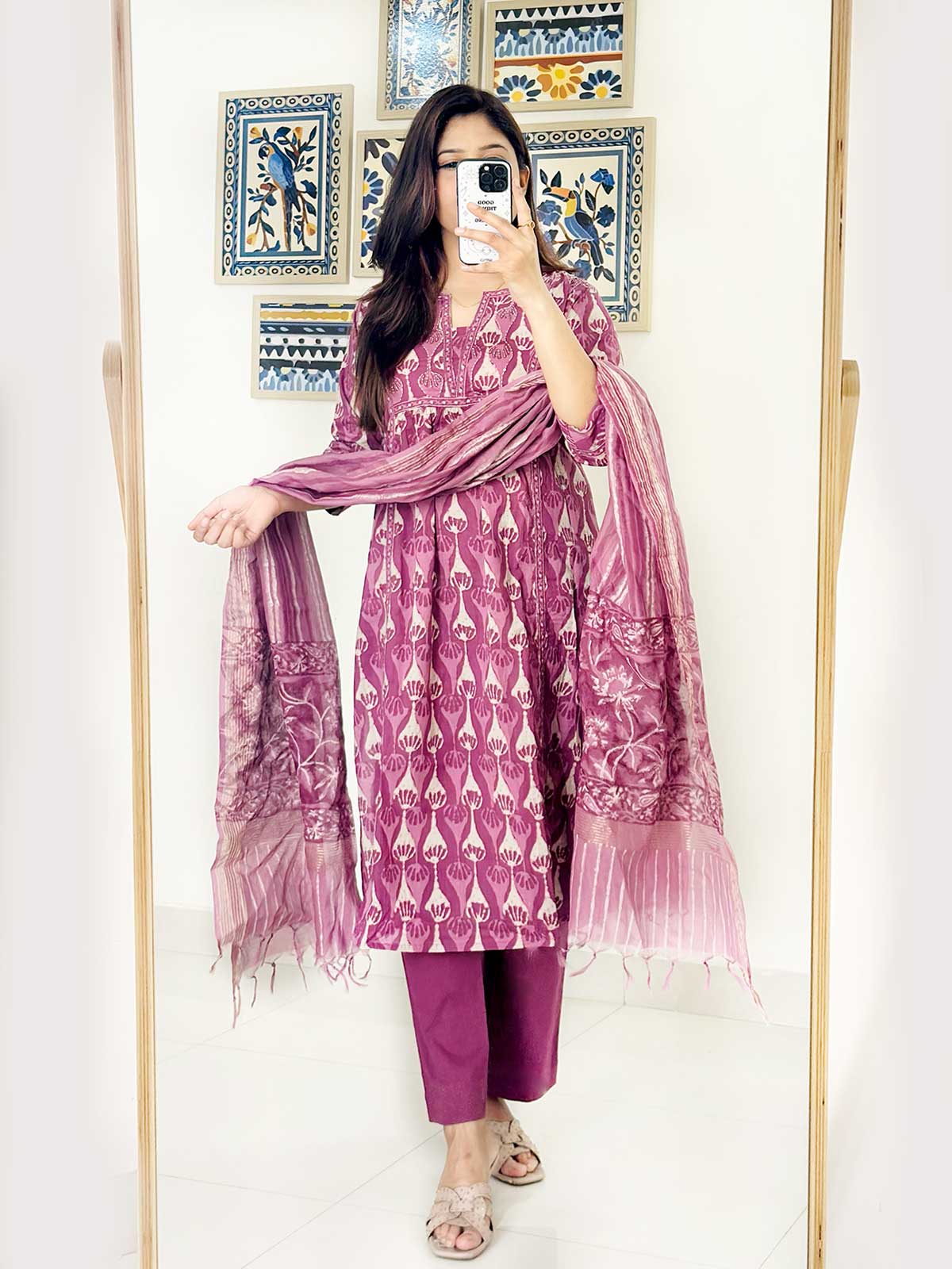 Rajwada Ruh Suit (Deep Plum)