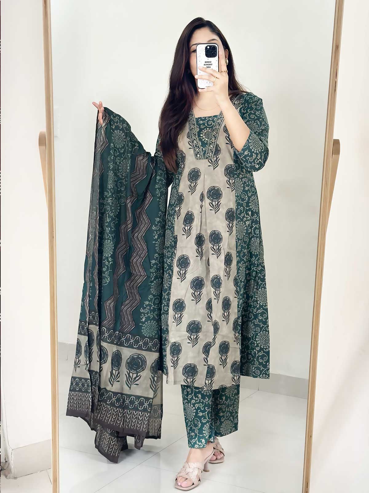 Regal Bagru A-Line Suit