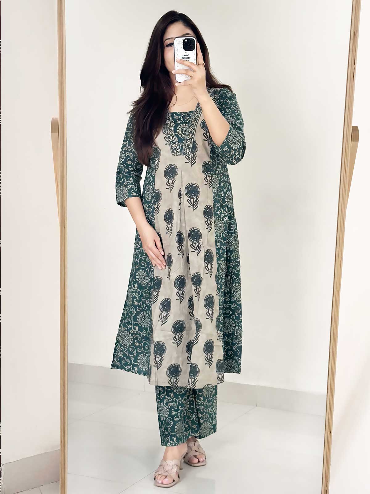 Regal Bagru A-Line Suit