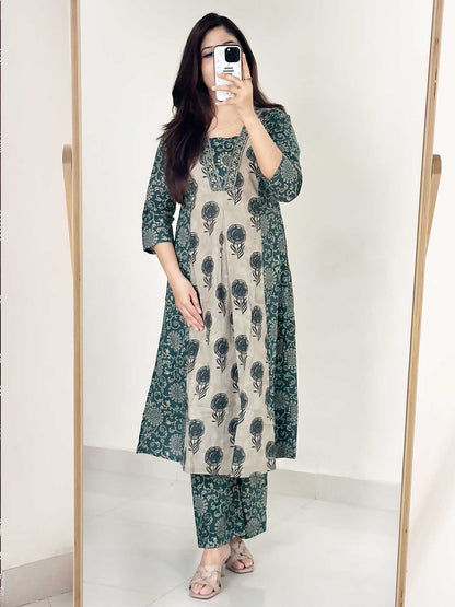 Regal Bagru A-Line Suit