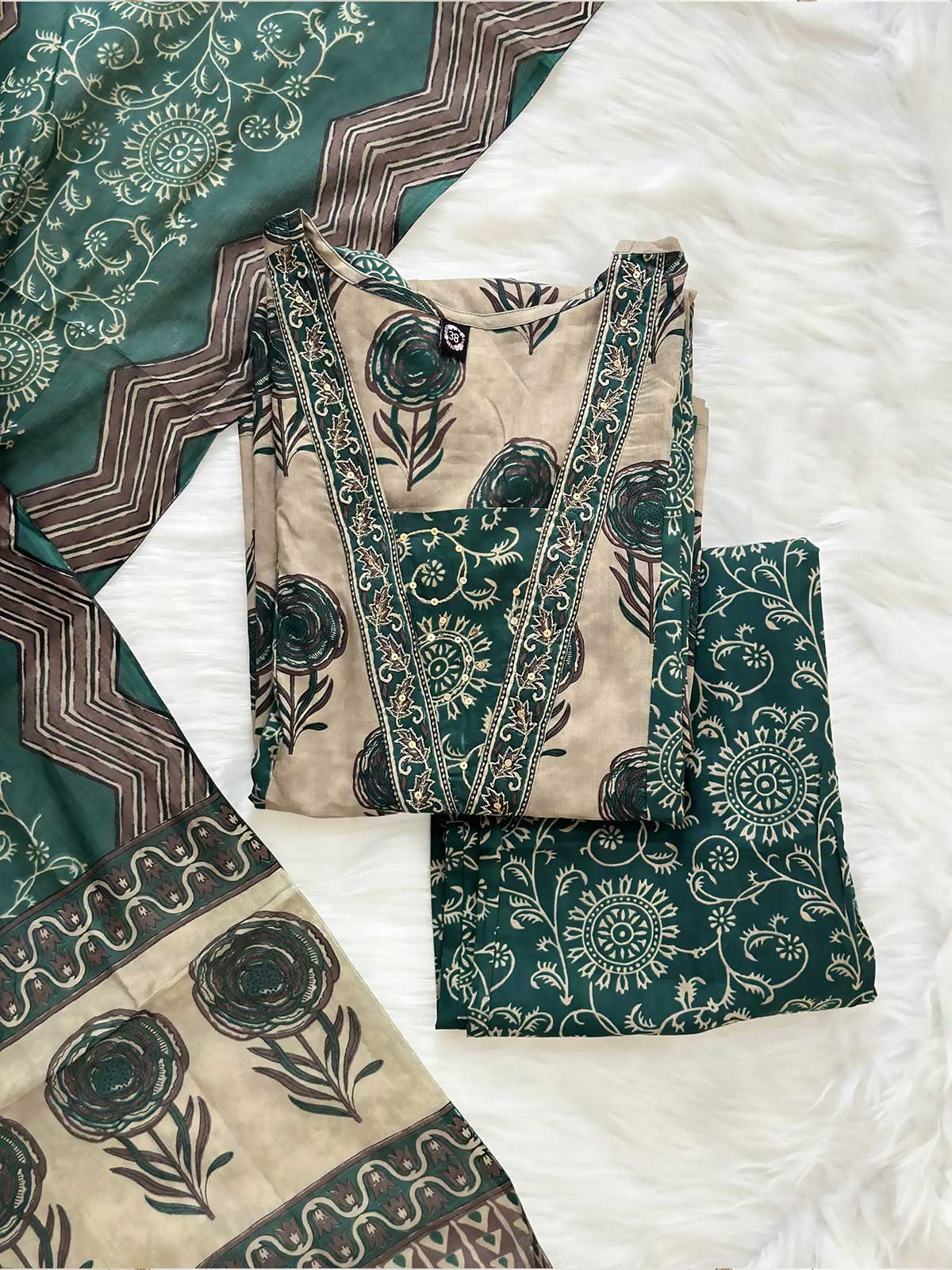 Regal Bagru A-Line Suit