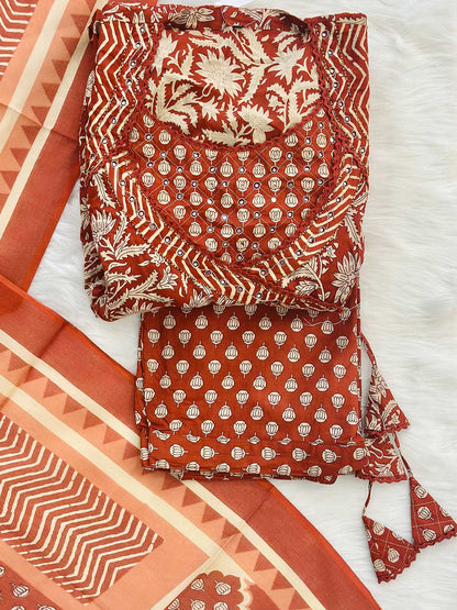 Royal Bagru Anarkali