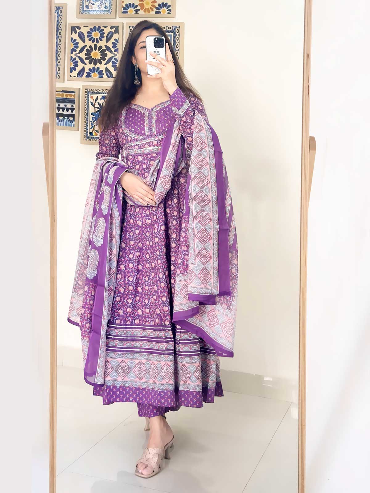 Twilight Bloom Anarkali