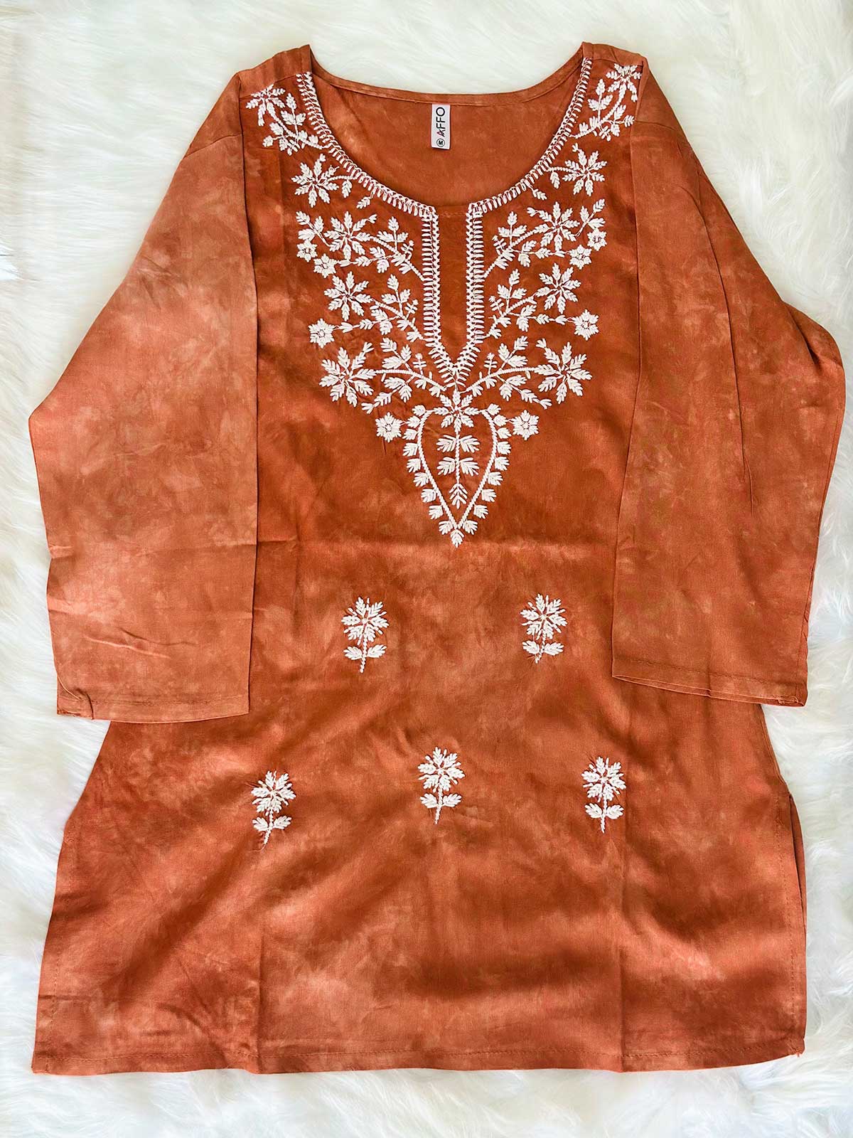 Zyrah Short Kurti (Orange)