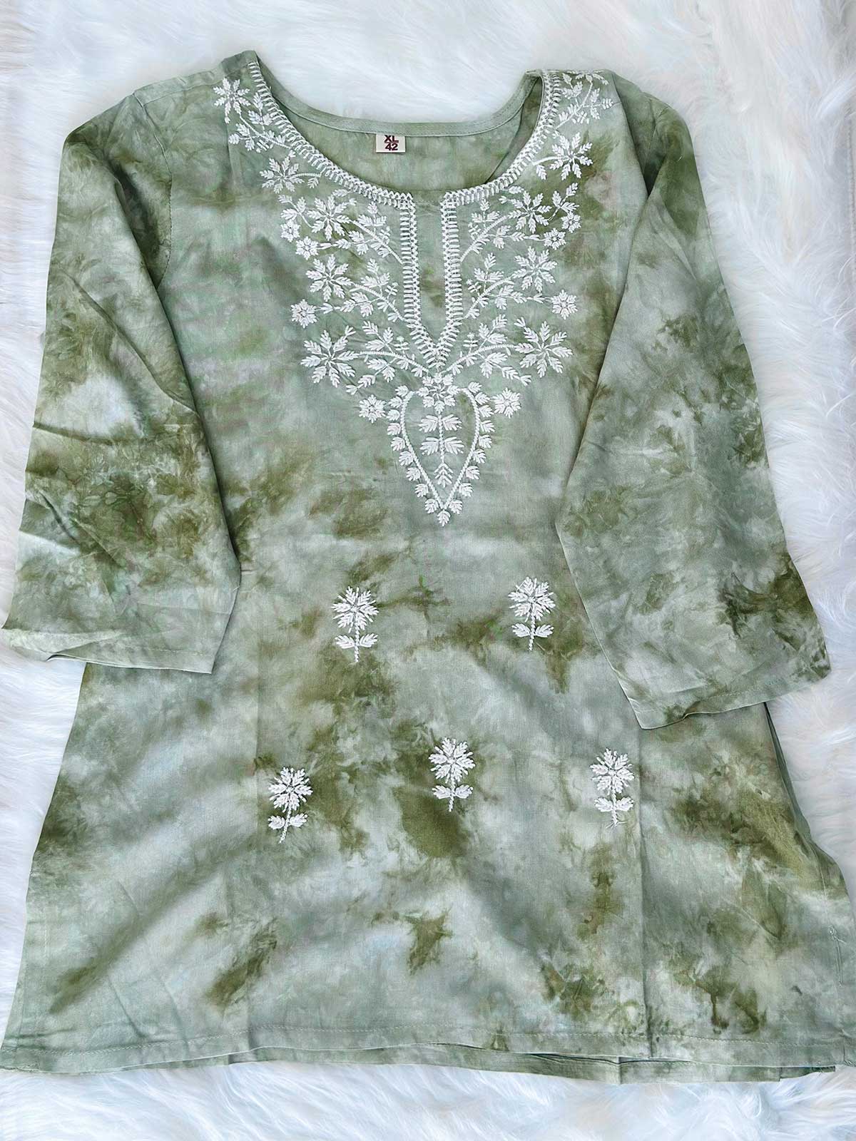 Zyrah Short Kurti (Green)